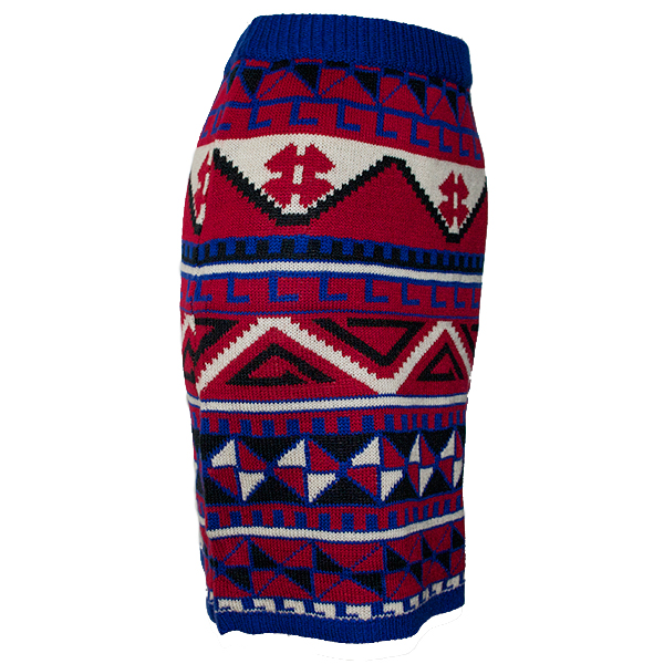 エスニック柄ニットスカート