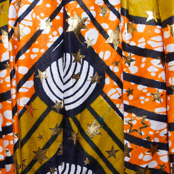 アフリカンバティックギャザースカート