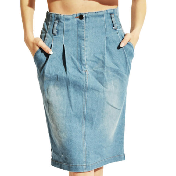 デニムタイトスカート