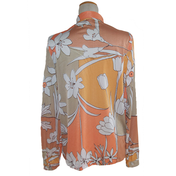 ヴィンテージ花柄ブラウス