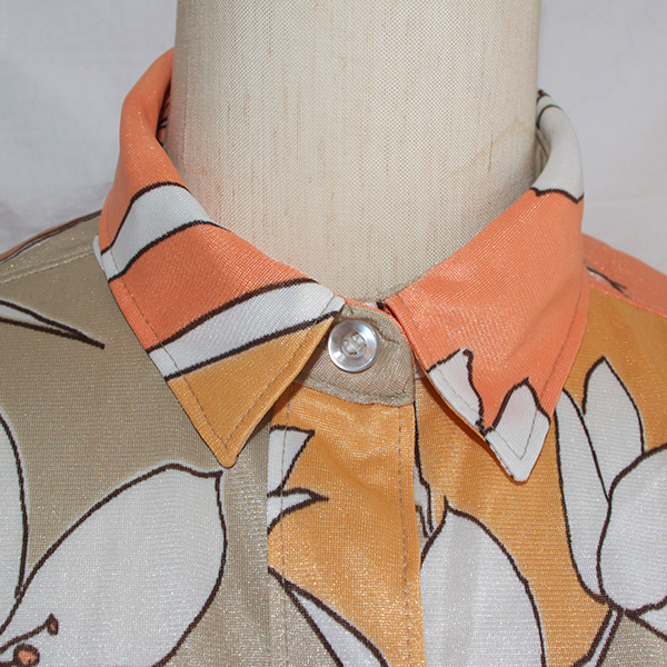 ヴィンテージ花柄ブラウス